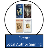 Local Author Book Signing Badge